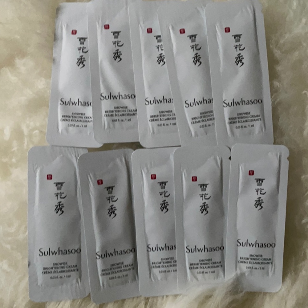 Sulwhasoo whitening cream samples10 bags 10ml